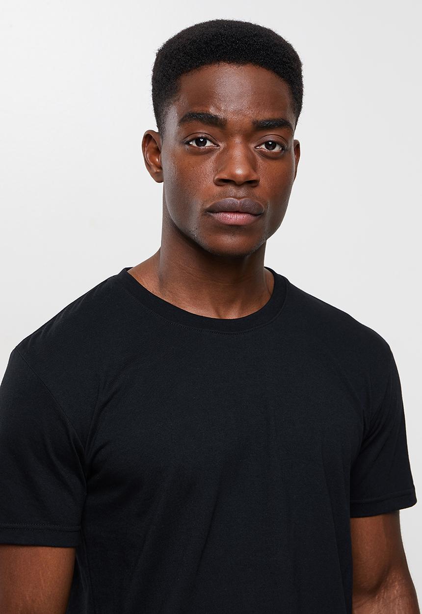 basicthread - Crew neck T-shirt - black
