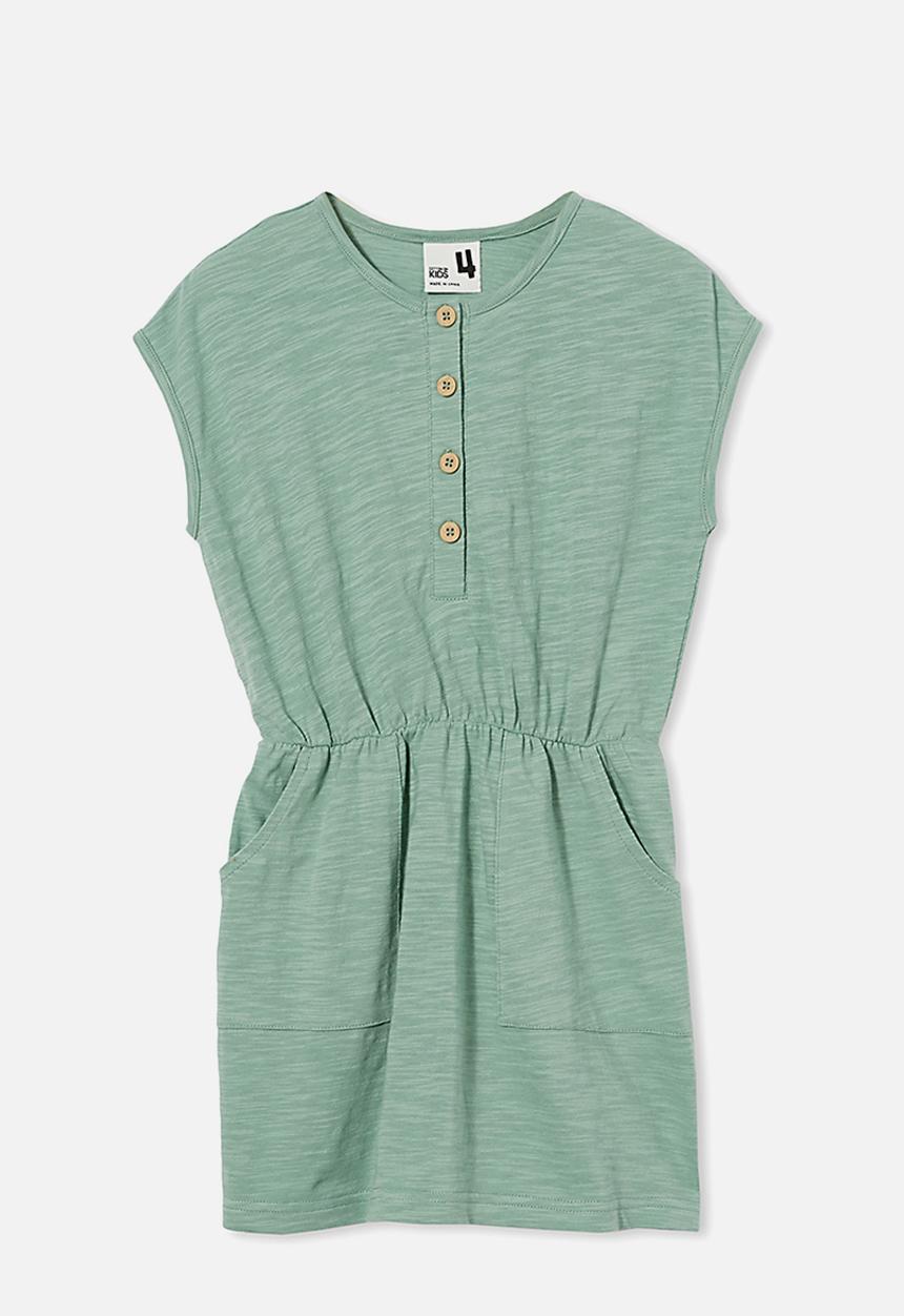 Cotton On - Sigrid short sleeve dress - smashed avo