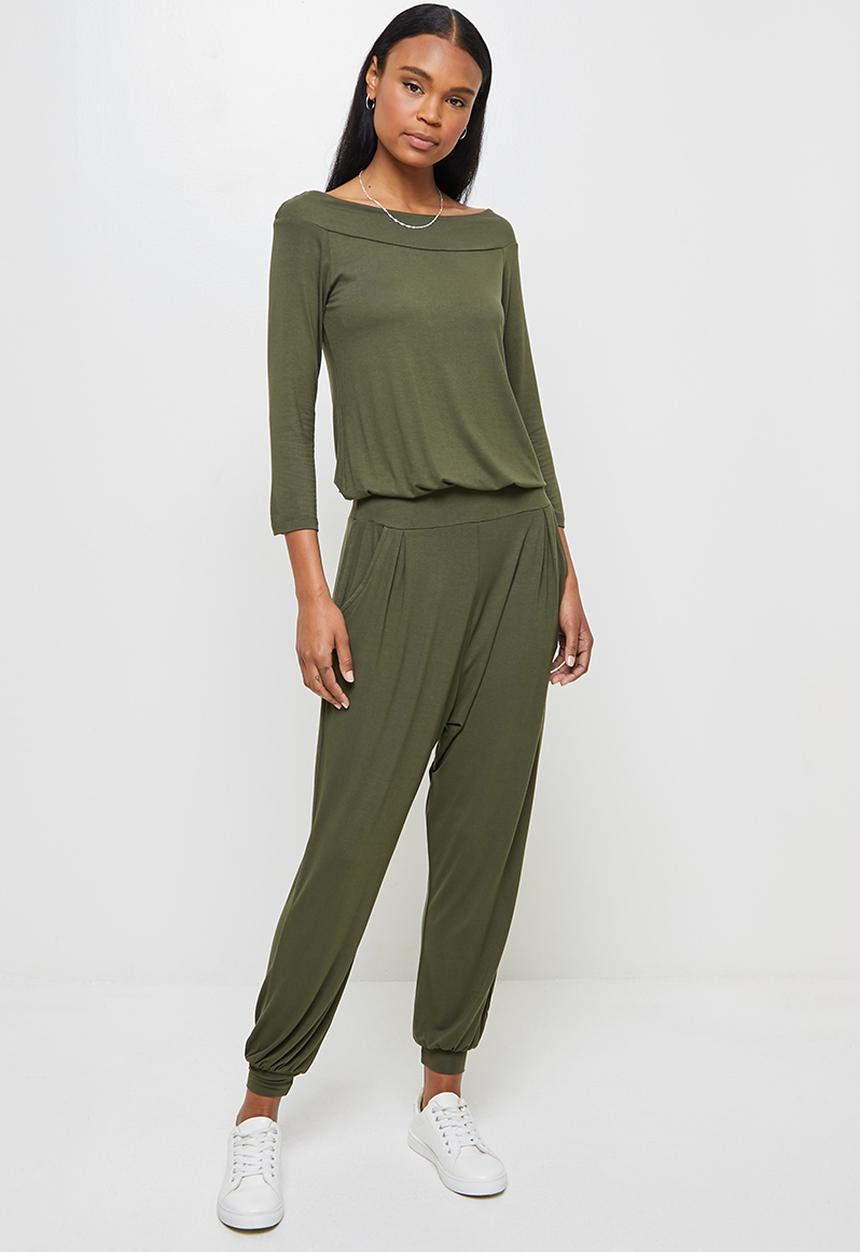 edit - Ballerina sleeve jumpsuit - khaki