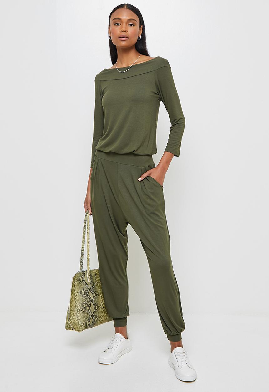 edit - Ballerina sleeve jumpsuit - khaki