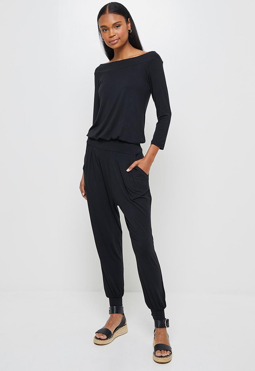 edit - Ballerina sleeve jumpsuit - black