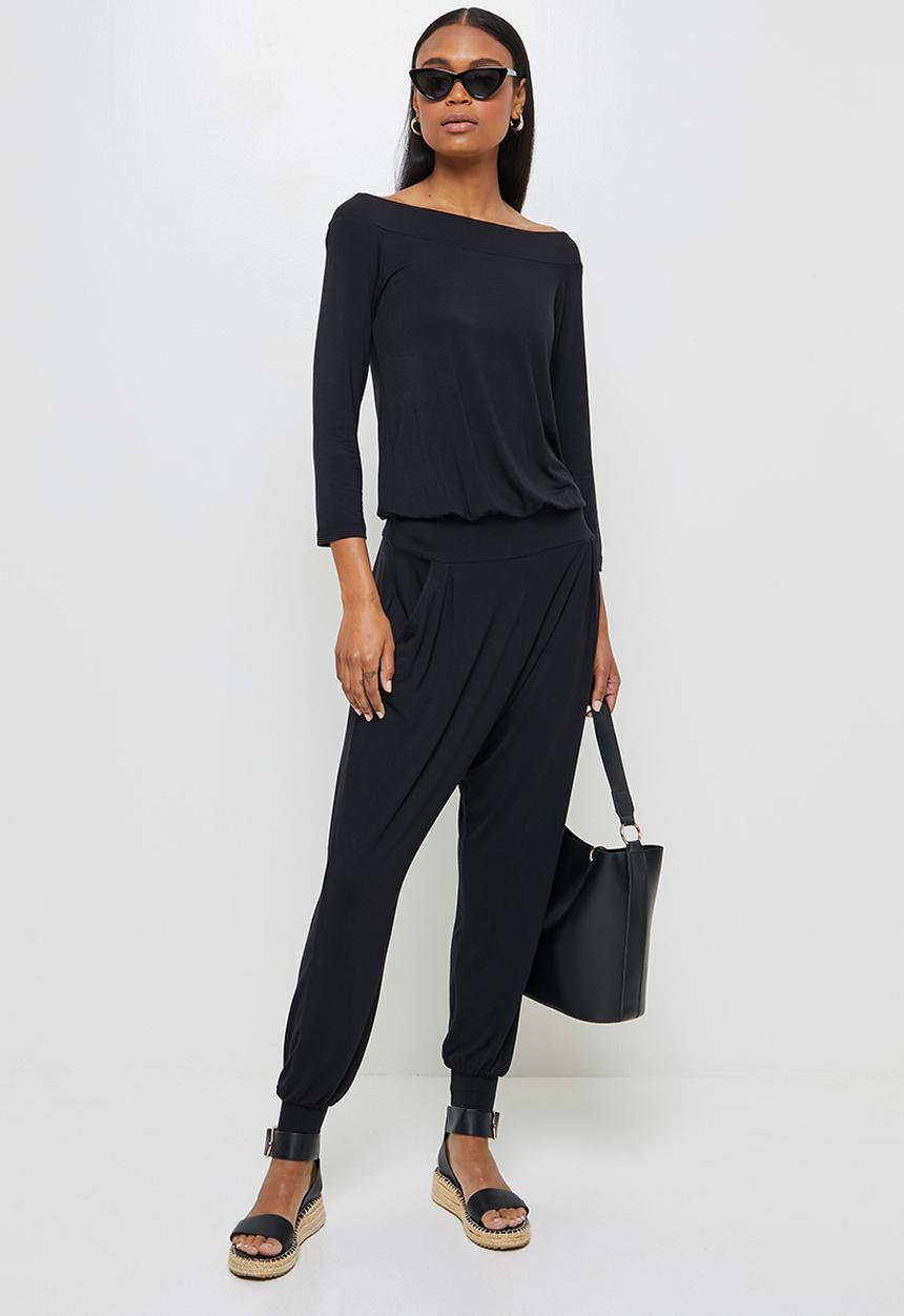 edit - Ballerina sleeve jumpsuit - black