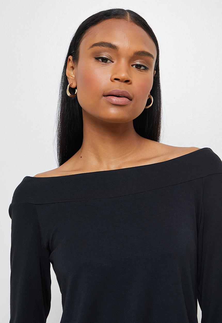 edit - Ballerina sleeve jumpsuit - black