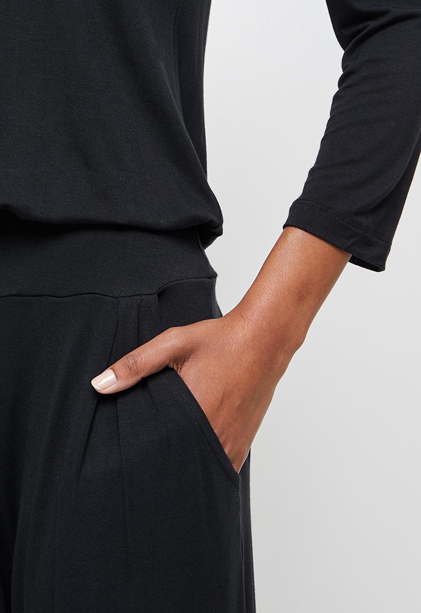 edit - Ballerina sleeve jumpsuit - black