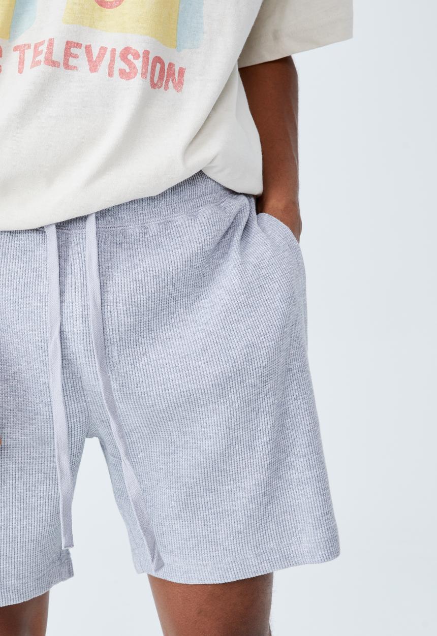 Cotton On - Waffle jogger short - grey