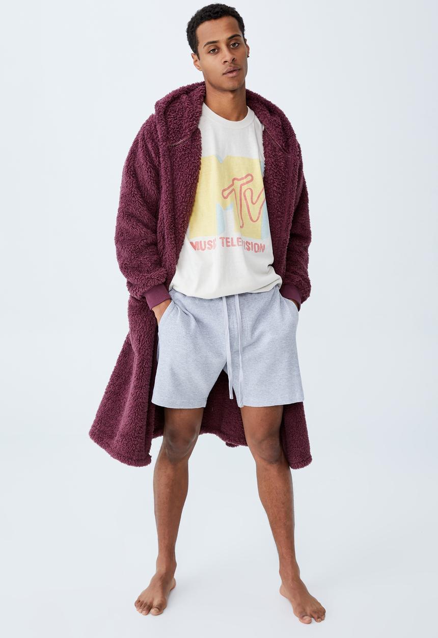 Cotton On - Waffle jogger short - grey