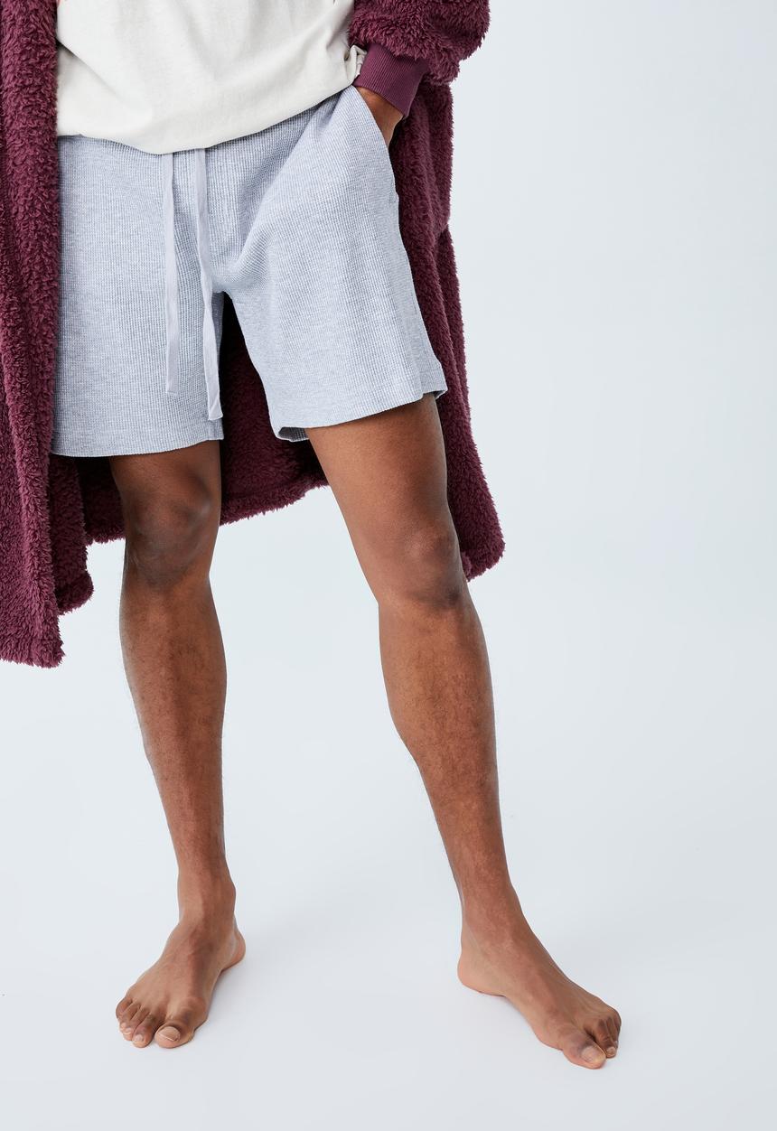Cotton On - Waffle jogger short - grey