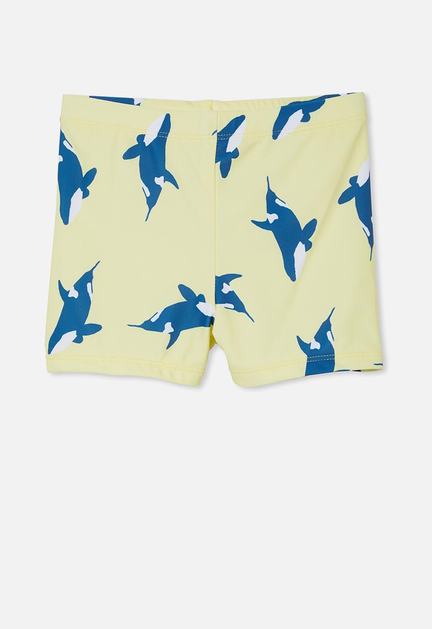Cotton On - Billy boyleg swim trunk - yellow & blue 