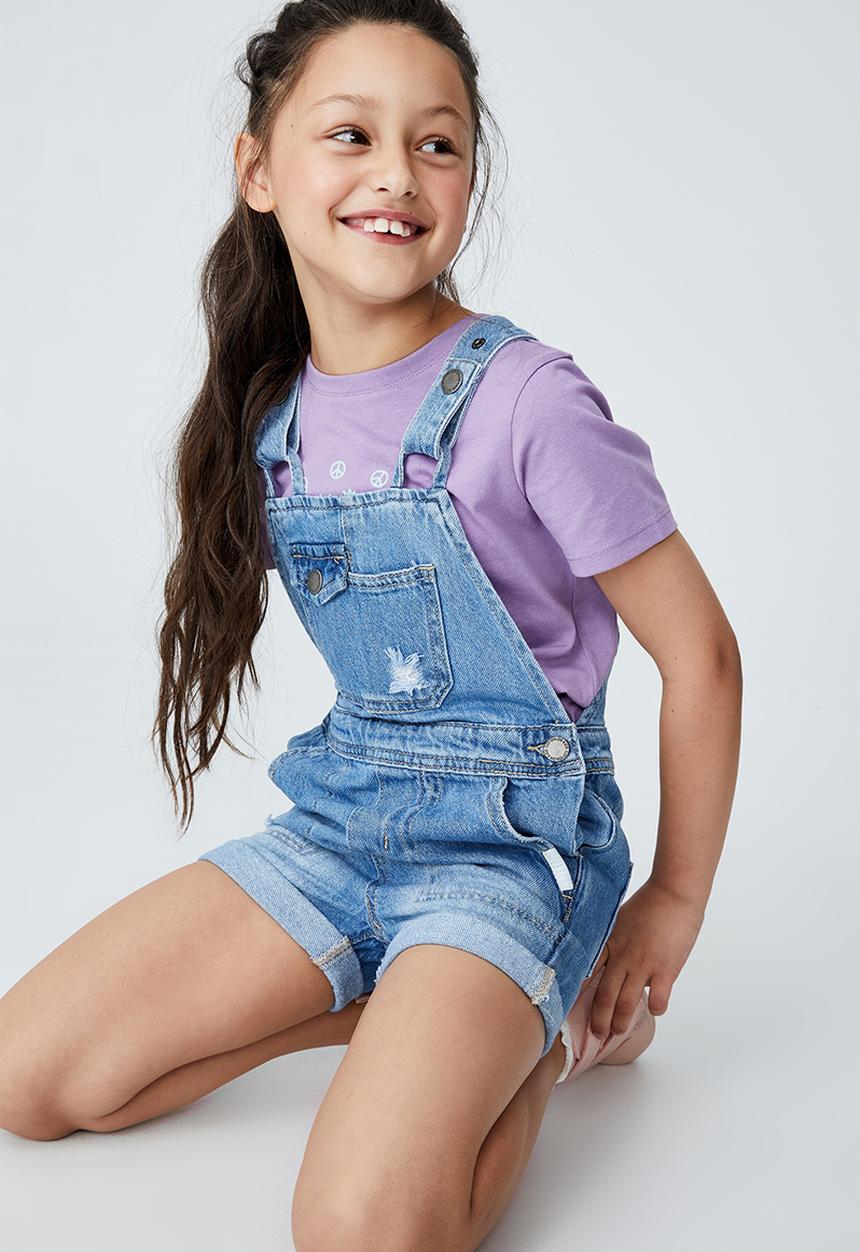 Cotton On - Ginnie slouch shortall - blue 