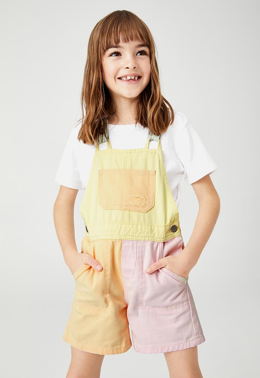 Cotton On - Ginnie slouch shortall - multi 