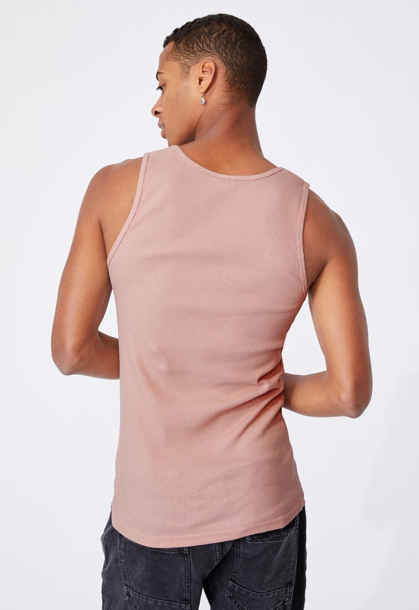Cotton On - 2x2 rib tank - pink