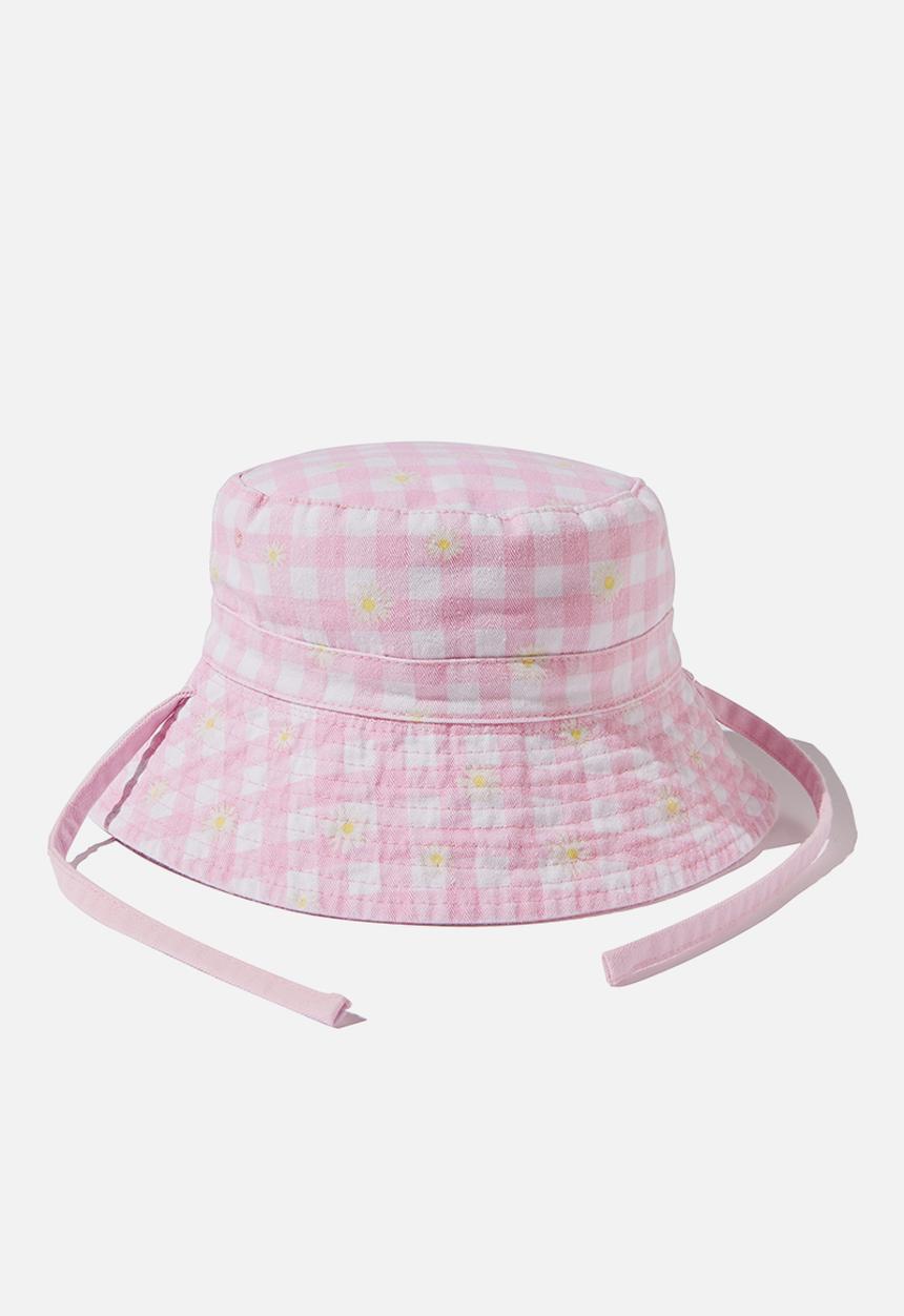 Cotton On - Reversible bucket hat - pink