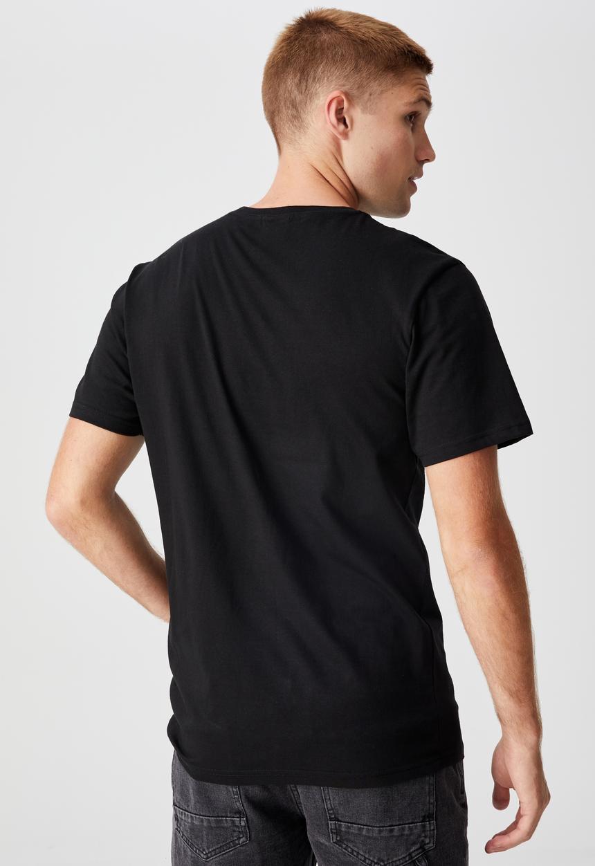 Cotton On - Tbar art T-shirt - black