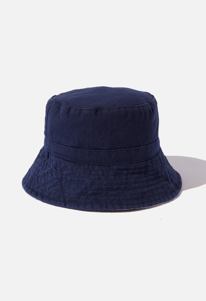Cotton On - Reversible bucket hat - blue