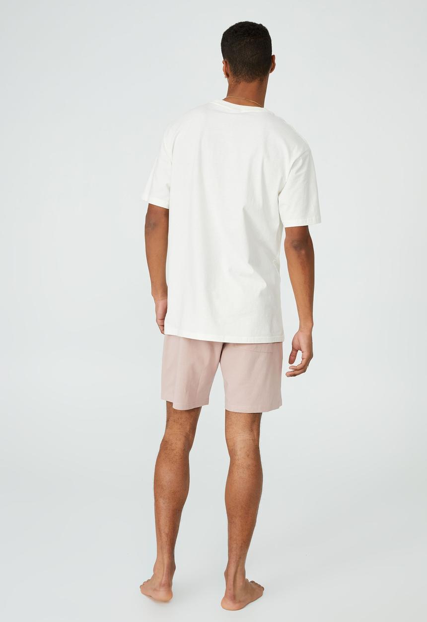 Cotton On - Organic jersey sleep short - dirty pink