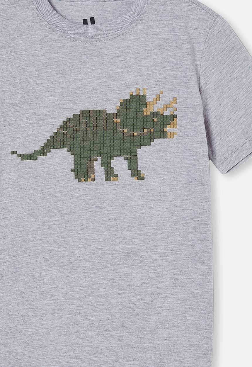 Cotton On - Downtown short sleeve tee - light grey