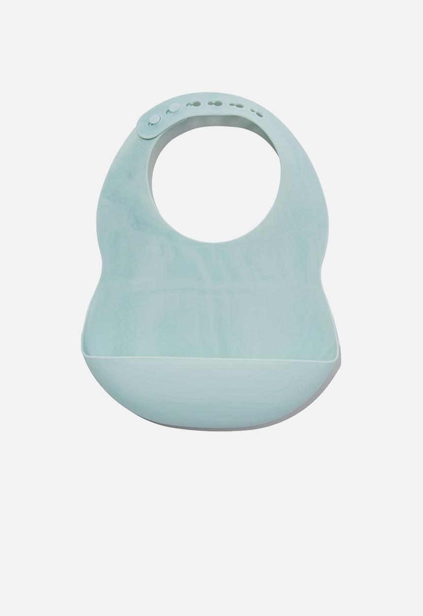Cotton On - Silicone bib - rusty aqua marble