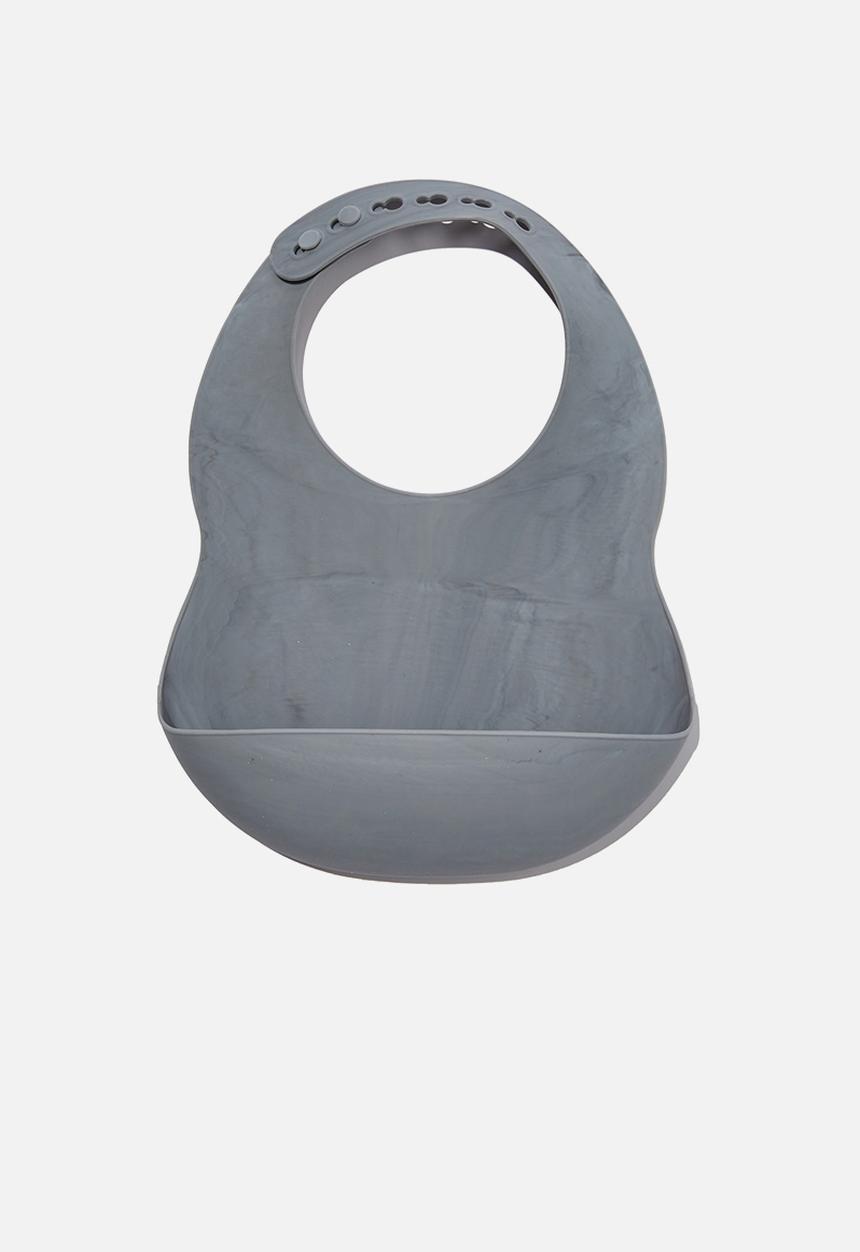 Cotton On - Silicone bib - rabbit grey marble