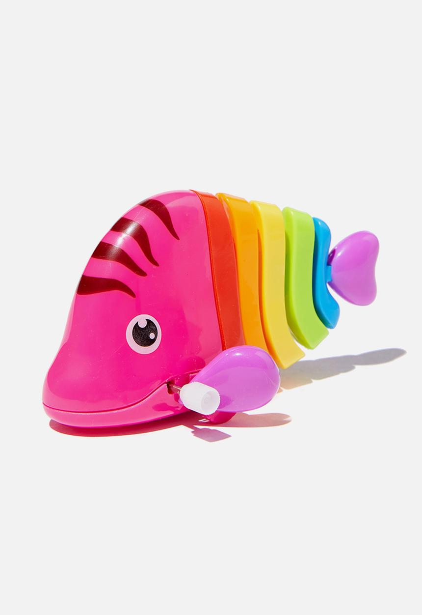 Cotton On - Wind up toy - pink fish