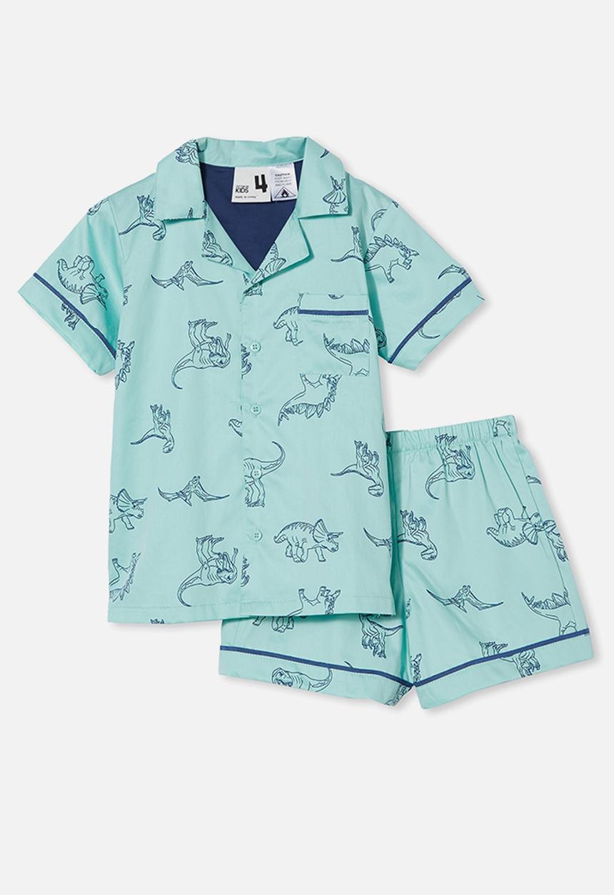 Cotton On - Pete short sleeve pyjama set - mint