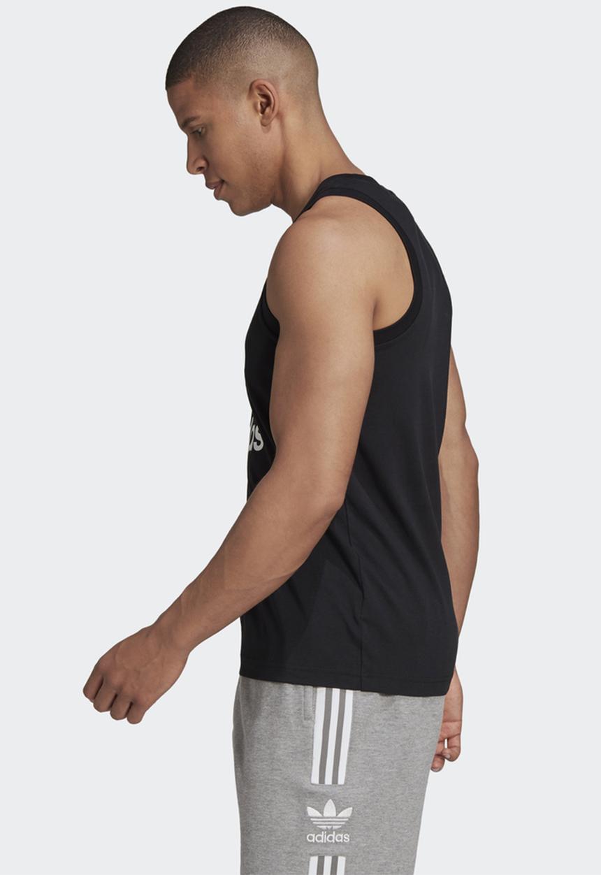 adidas Originals - Trefoil tank  - black/white