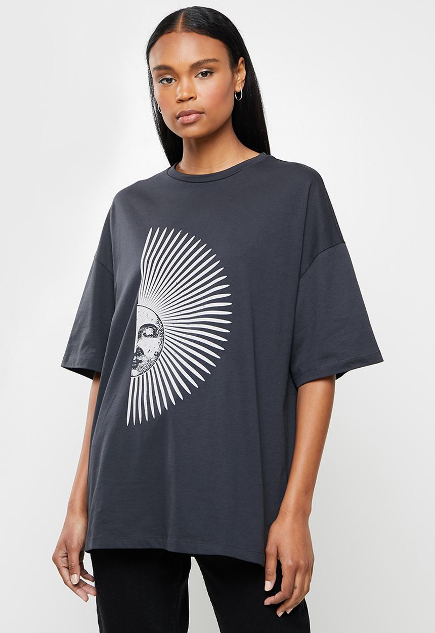 ONLY - Joyfull oversized T-shirt - phantom