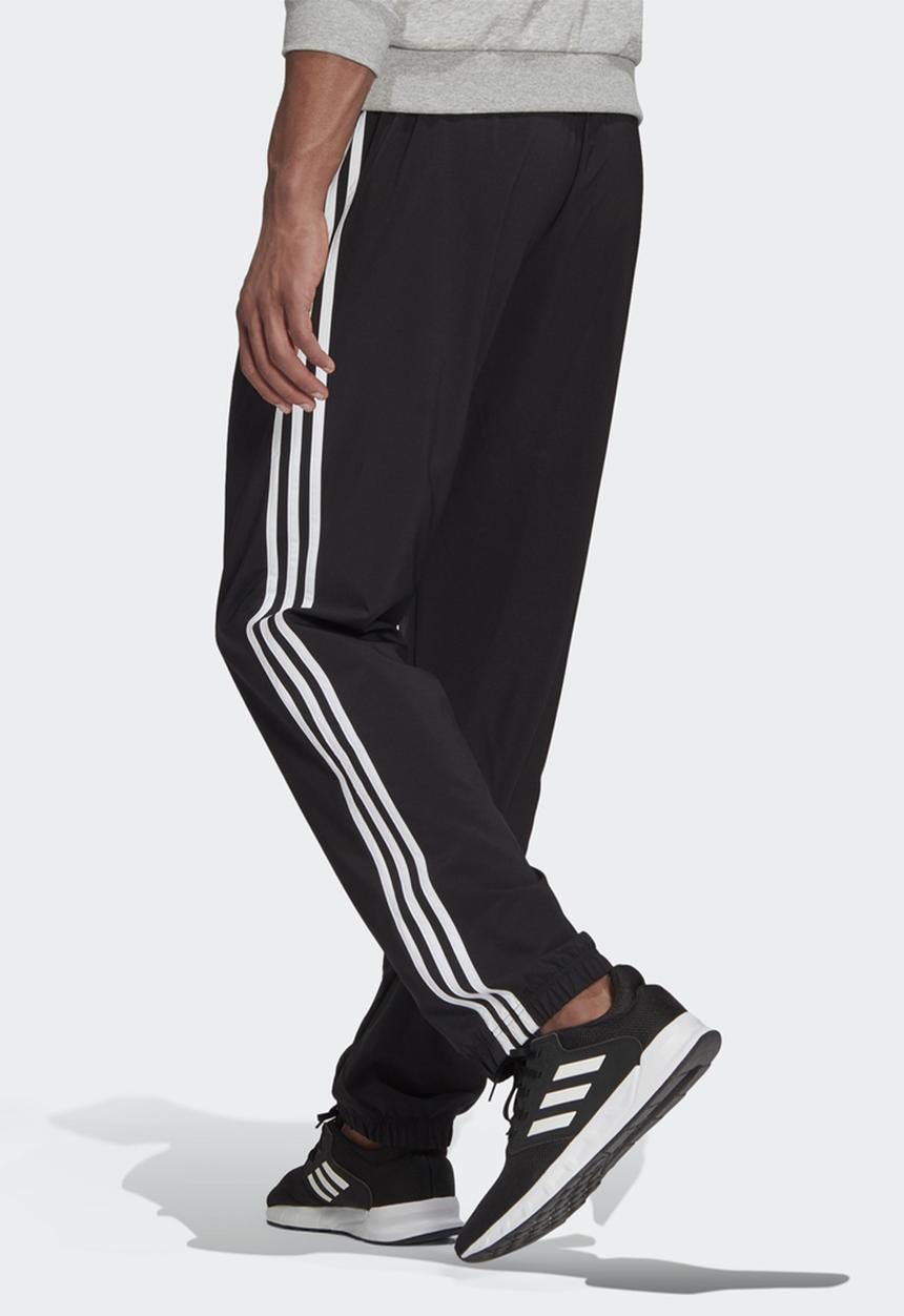 adidas Performance - Essentials 3-Stripes Woven trackpants - black/white