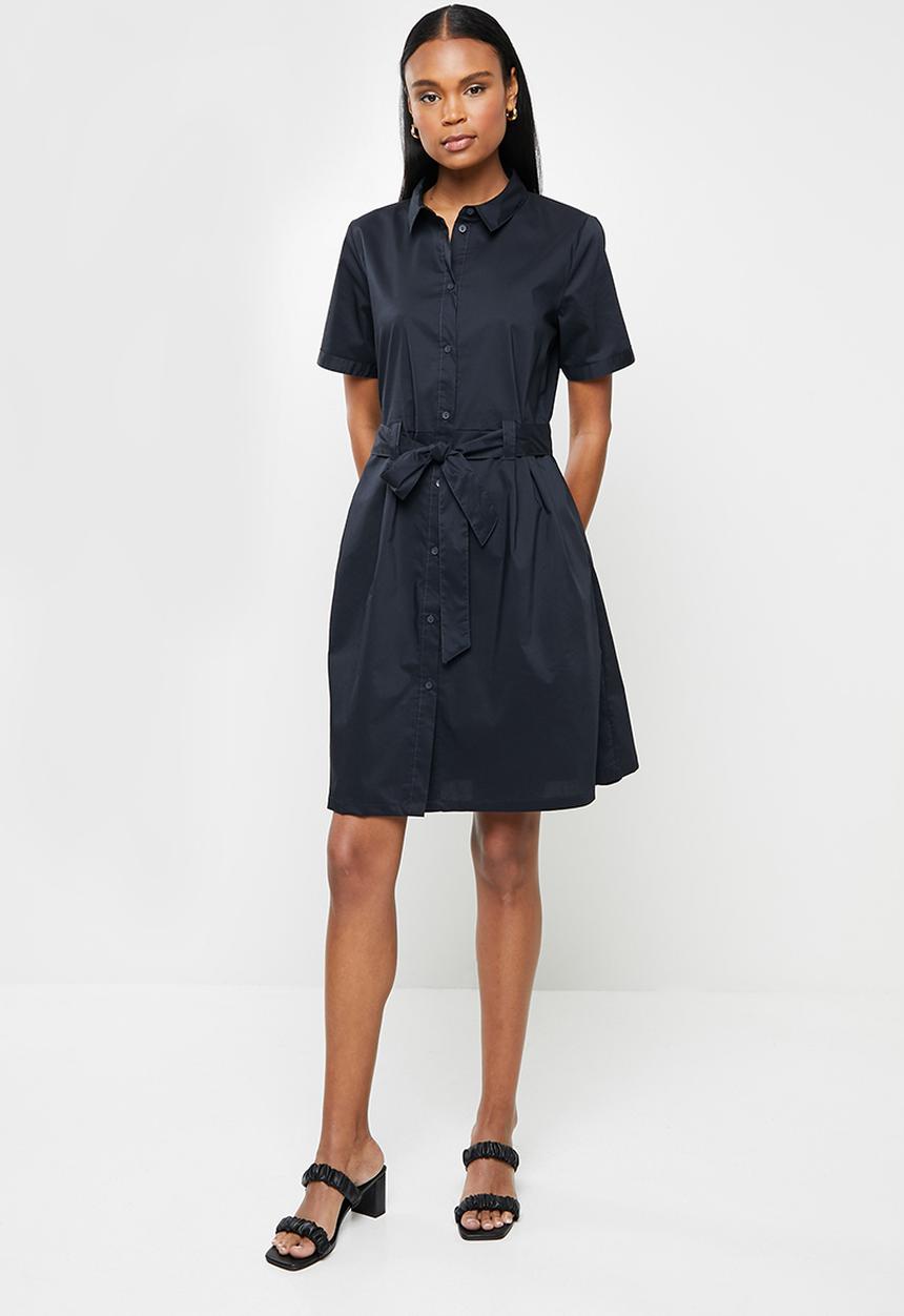 Jacqueline de Yong - Millie life short sleeve dress - sky captain