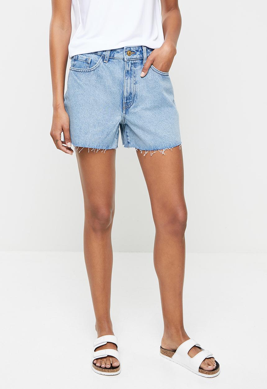 Jacqueline de Yong - Bruno life destr shorts mix denim - light blue denim