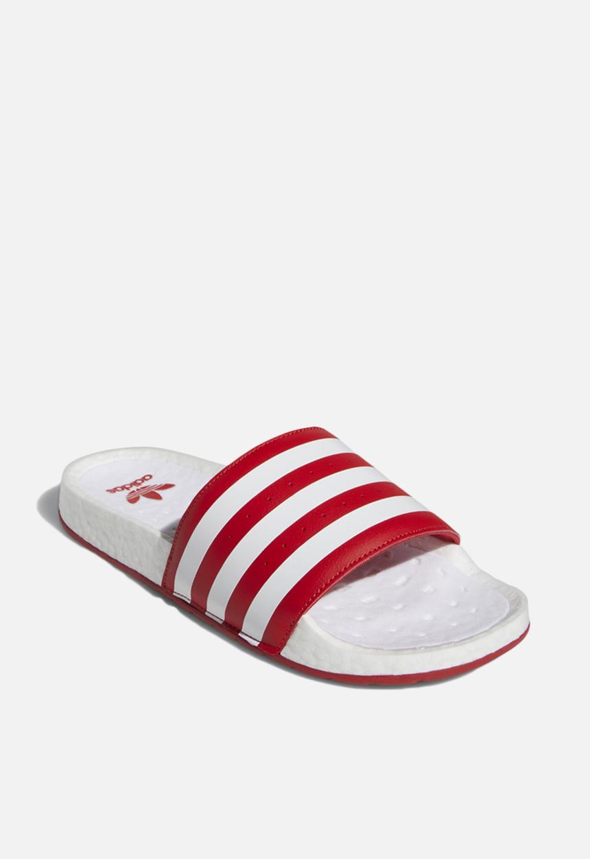 adidas Originals - Adilette boost - red/white