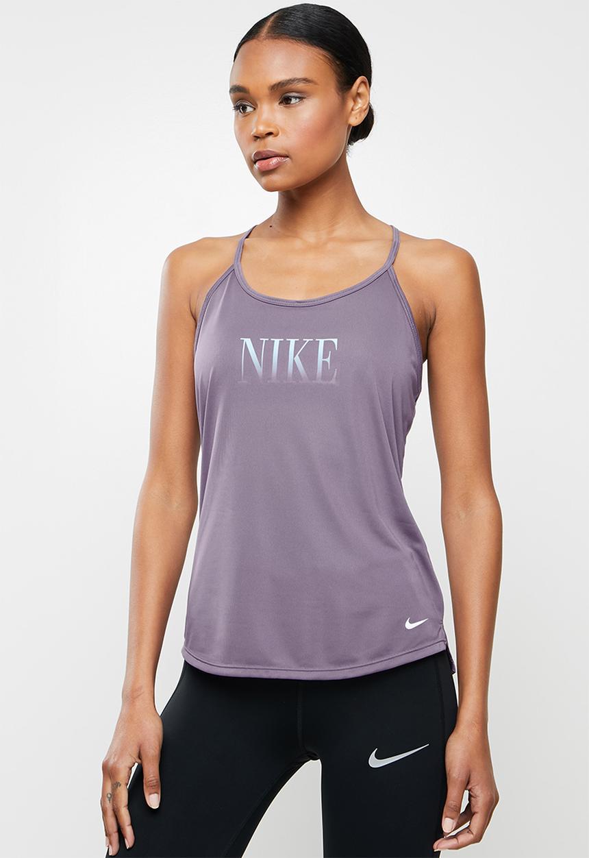 Nike - Nk one df elstka std tank top - amethyst smoke/copa/white