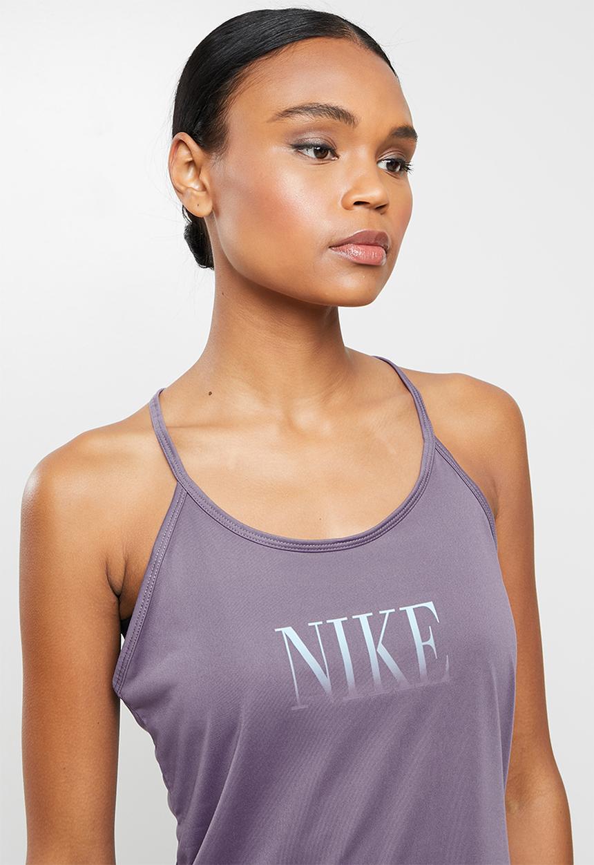 Nike - Nk one df elstka std tank top - amethyst smoke/copa/white