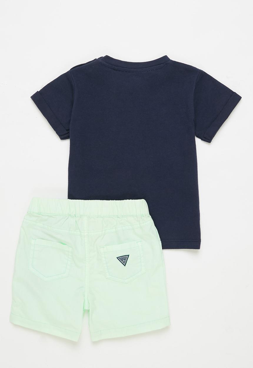GUESS - Short sleeve polo & shorts - white