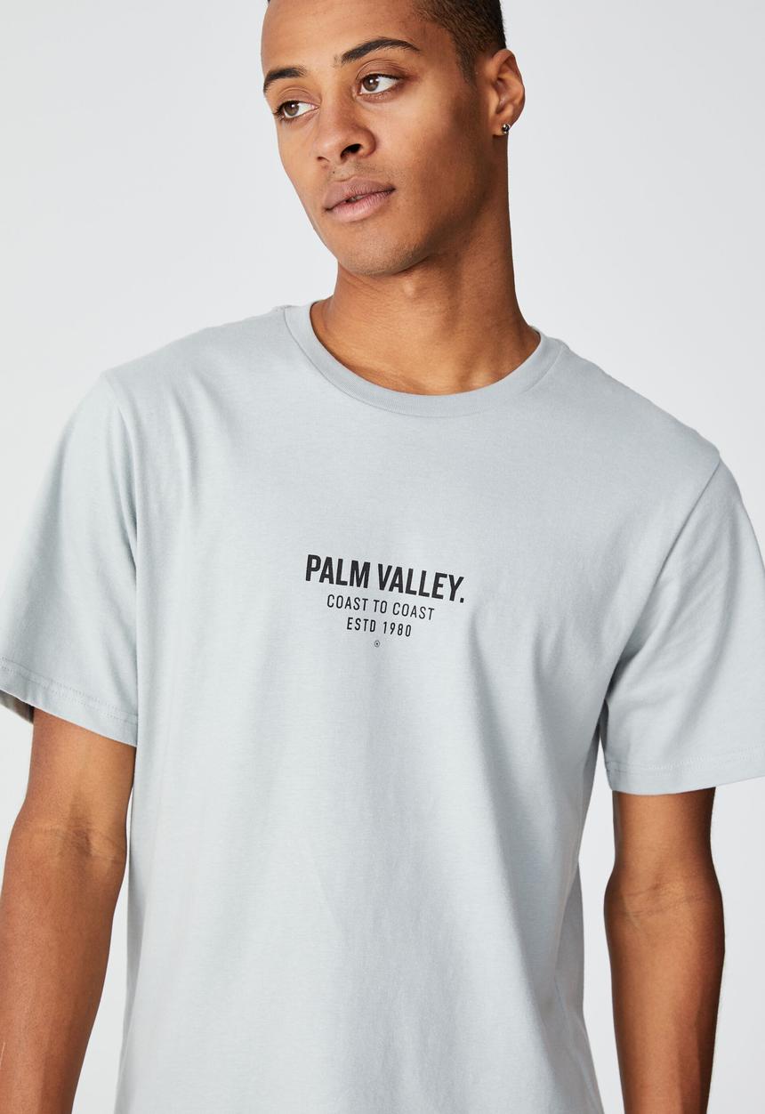 Cotton On - Tbar text t-shirt - blue