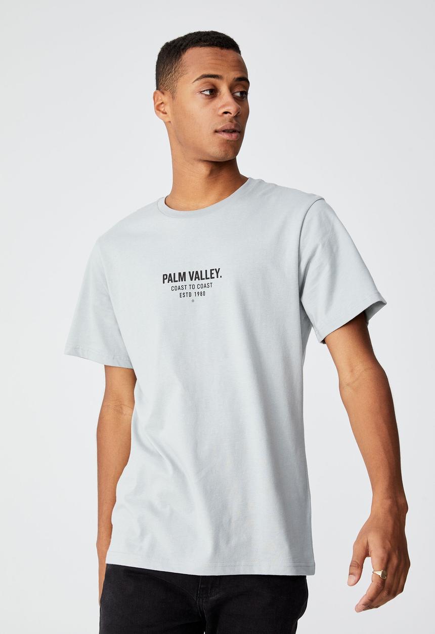 Cotton On - Tbar text t-shirt - blue