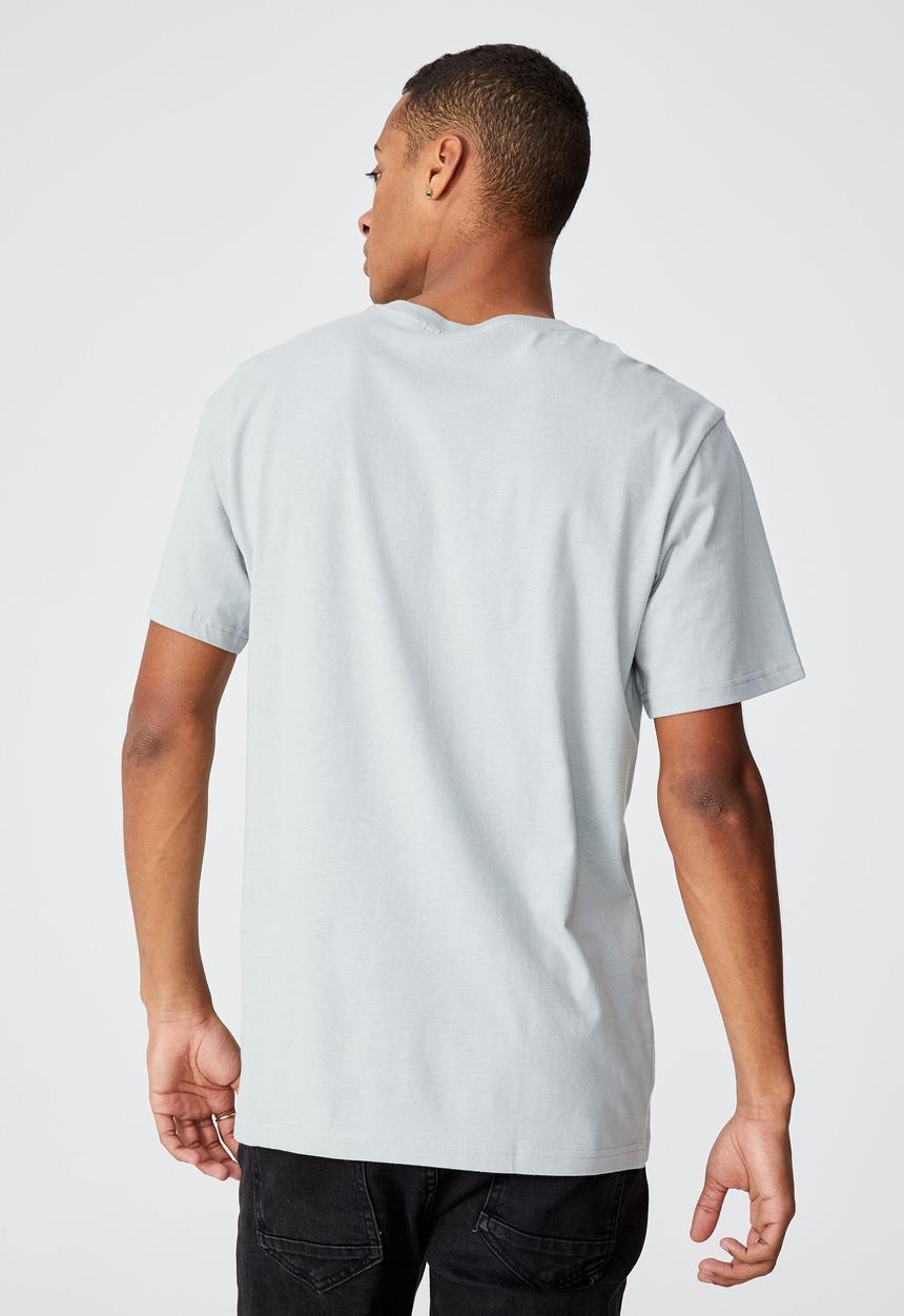 Cotton On - Tbar text t-shirt - blue