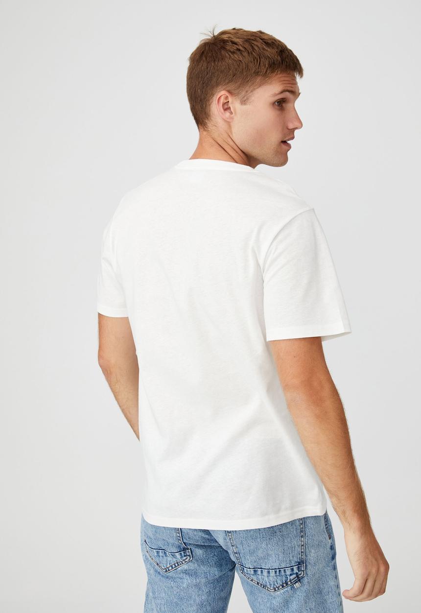 Cotton On - Tbar art t-shirt - white