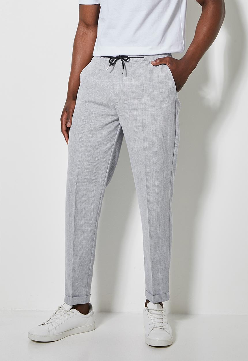 Superbalist - Fashion elastic waistband tapered trouser - grey