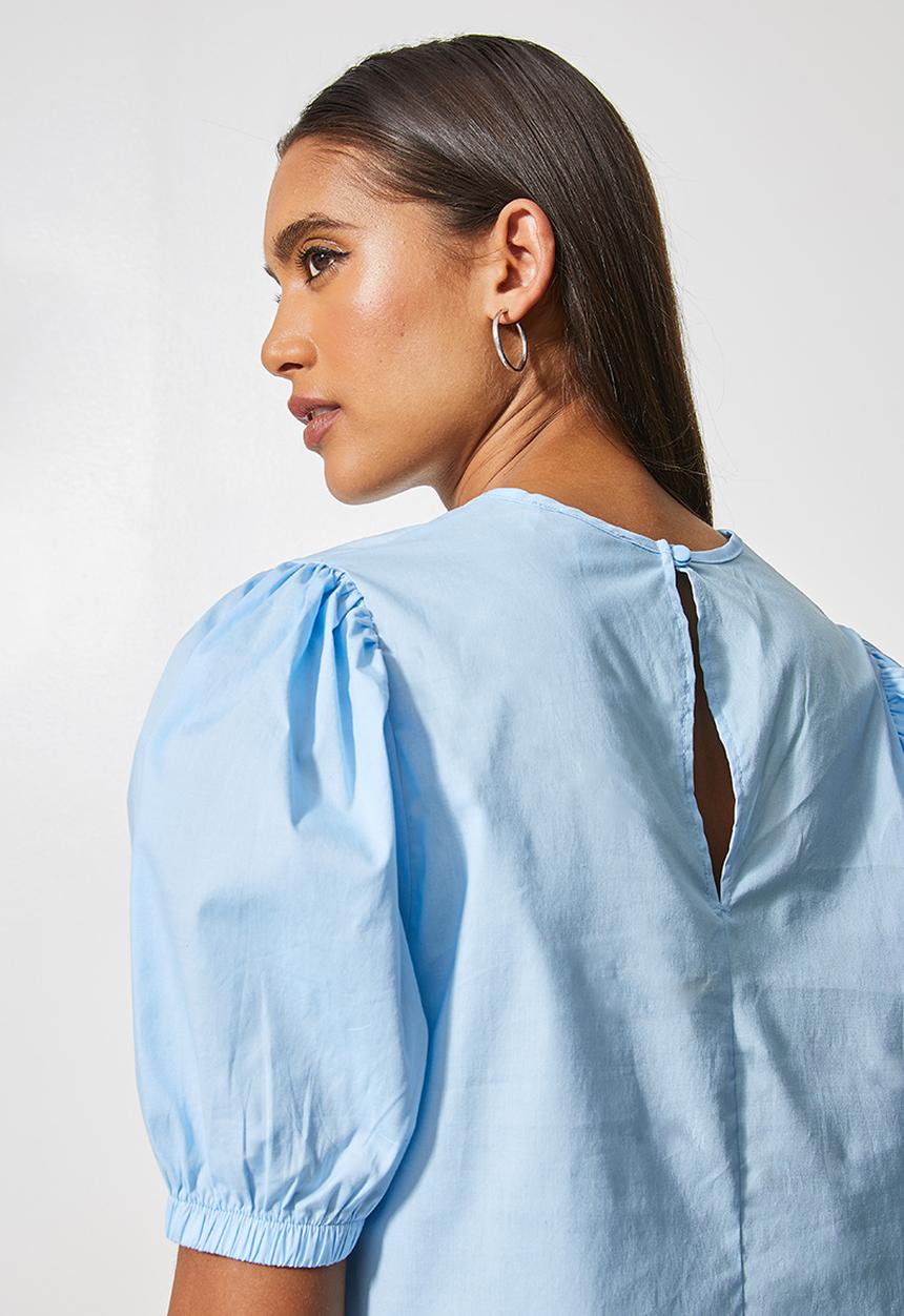 Superbalist - Puff sleeve blouse - powder blue