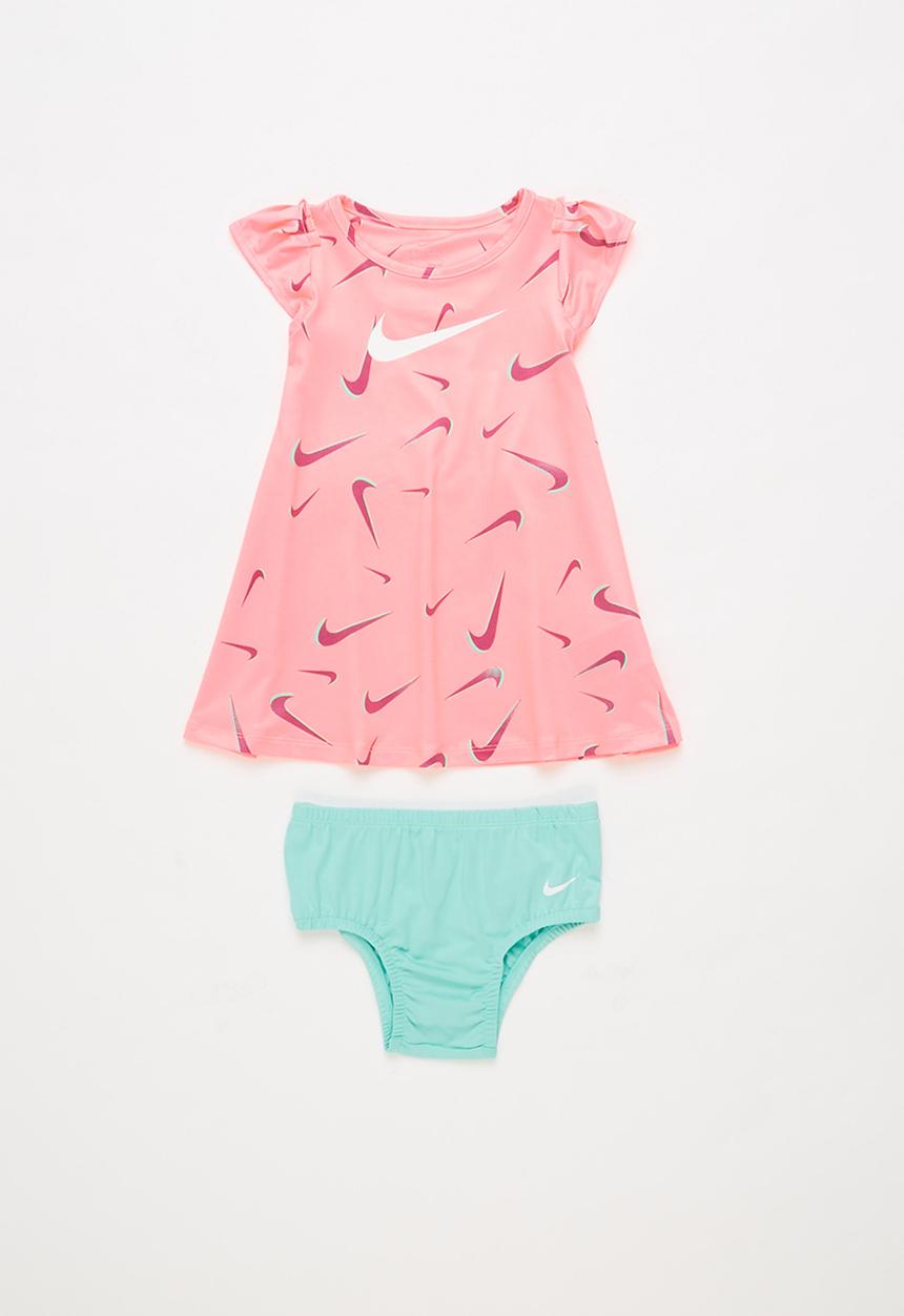 Nike - Nkg 3d swoosh printed dress - sunset pulse