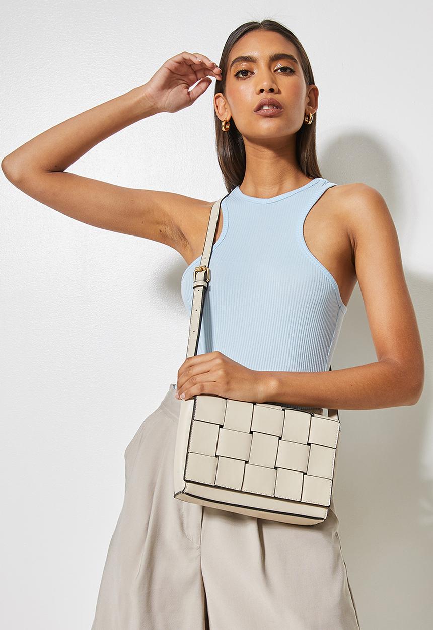 Superbalist - Woven crossbody bag - cream