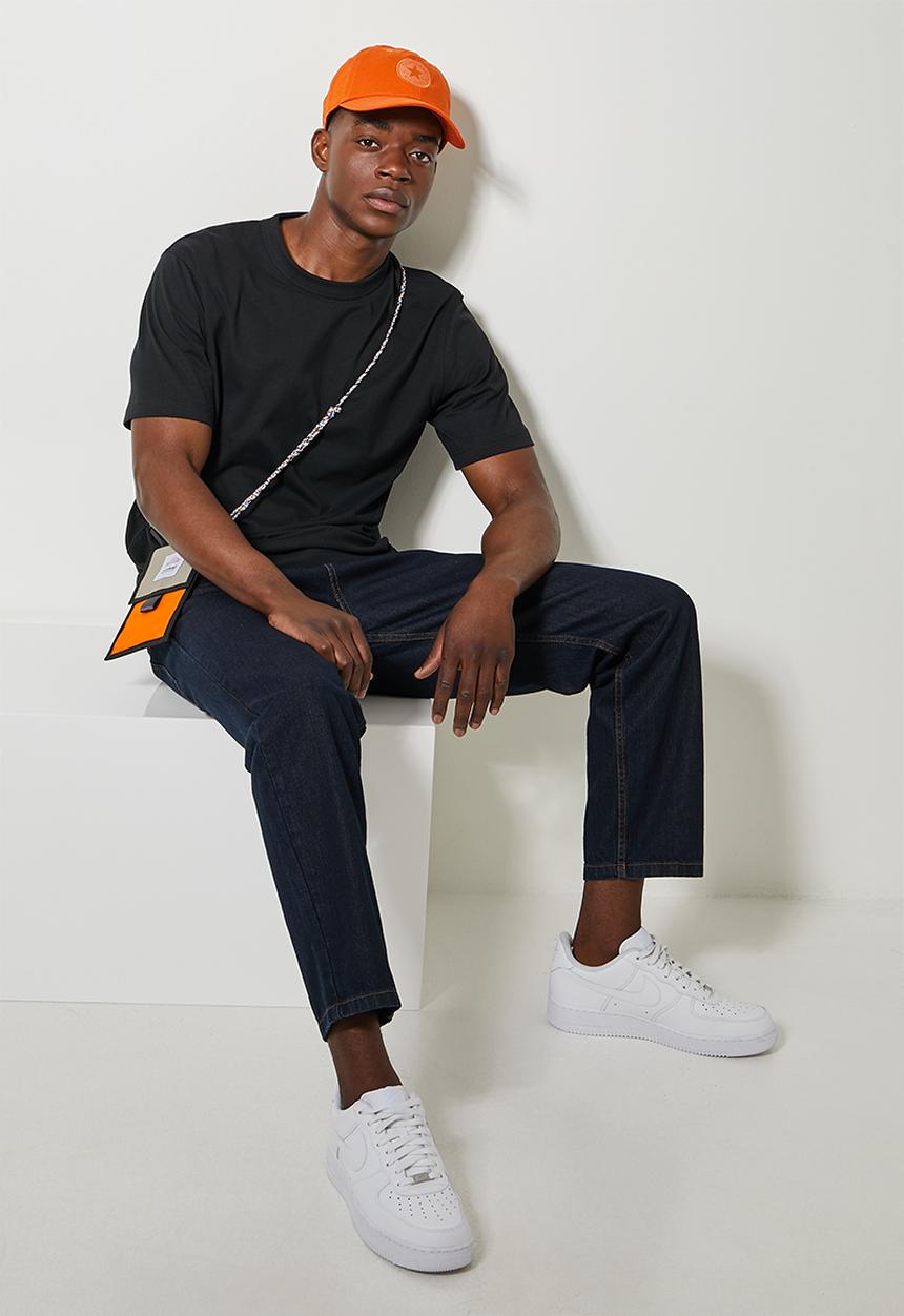 Superbalist - 2-pack aaron organic relaxed fit crew tee - black