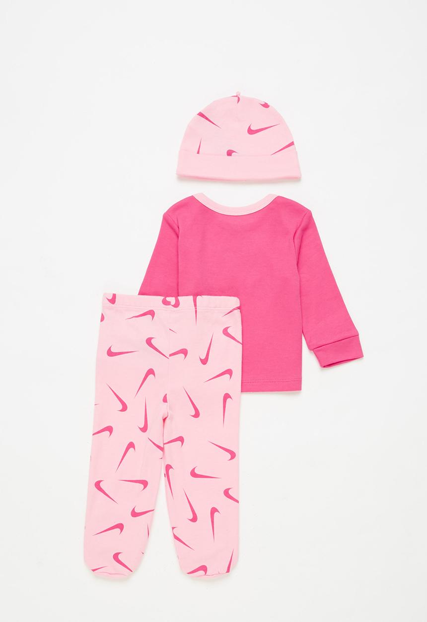 Nike - Nkn nike footed pant 3 pc set - pink