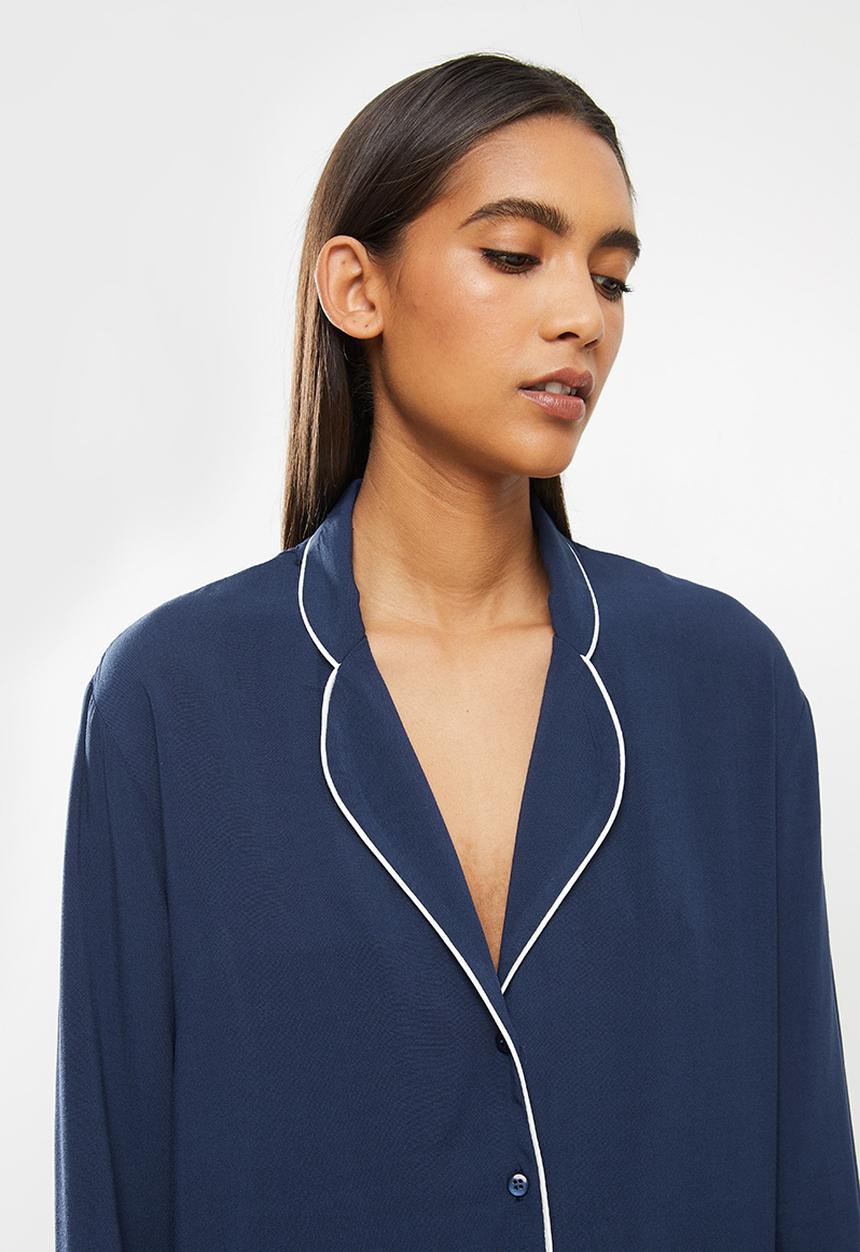 Superbalist - Sleep shirt & pants set - navy