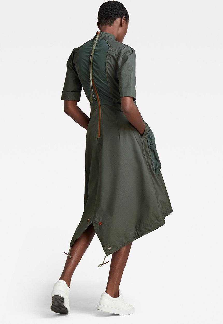 G-STAR - Fishtail dress wmn - graphite