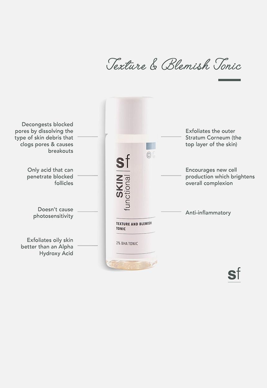 SKIN functional - 2% BHA - Texture and Blemish Tonic
