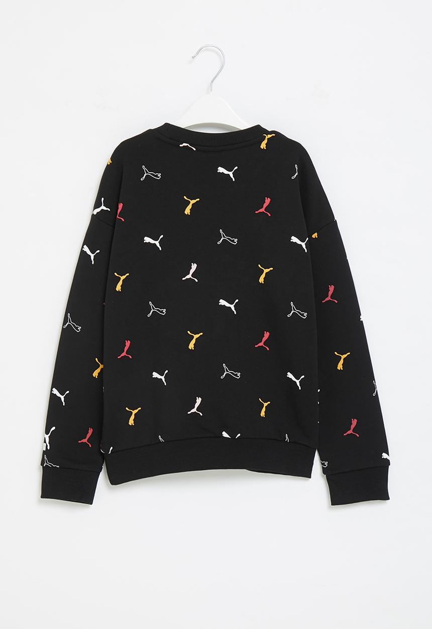 PUMA - Classics graphics aop crew g - puma black-aop