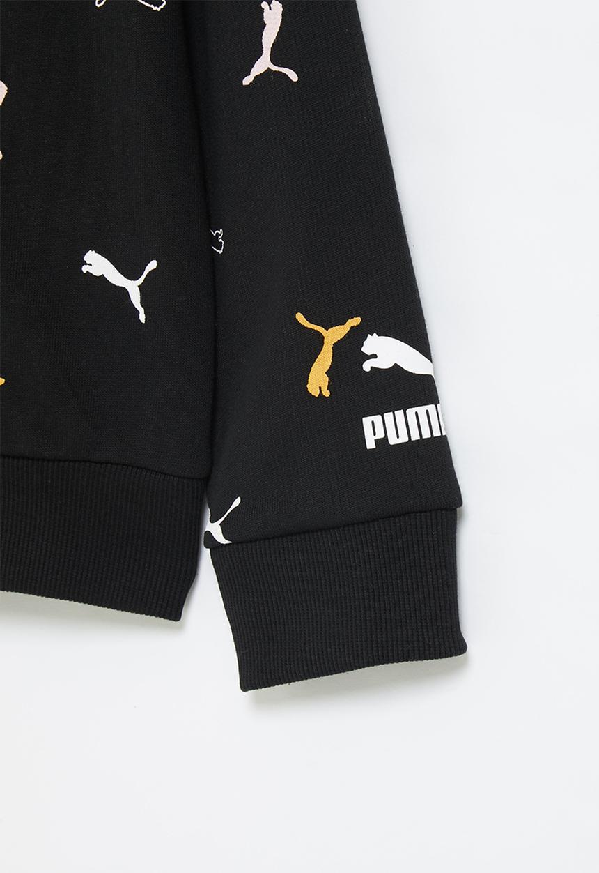 PUMA - Classics graphics aop crew g - puma black-aop