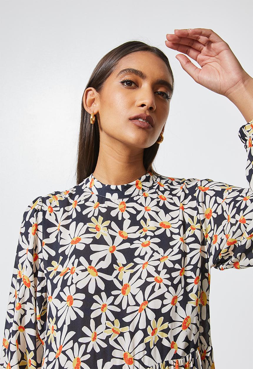 Superbalist - Funnel neck tiered dress - multi