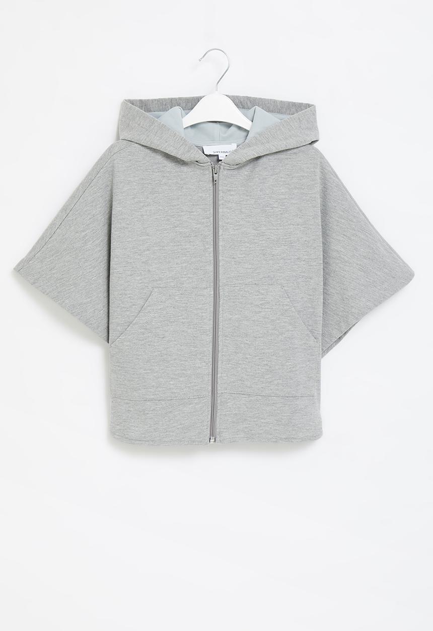 Superbalist - Zip through fleece cape - grey